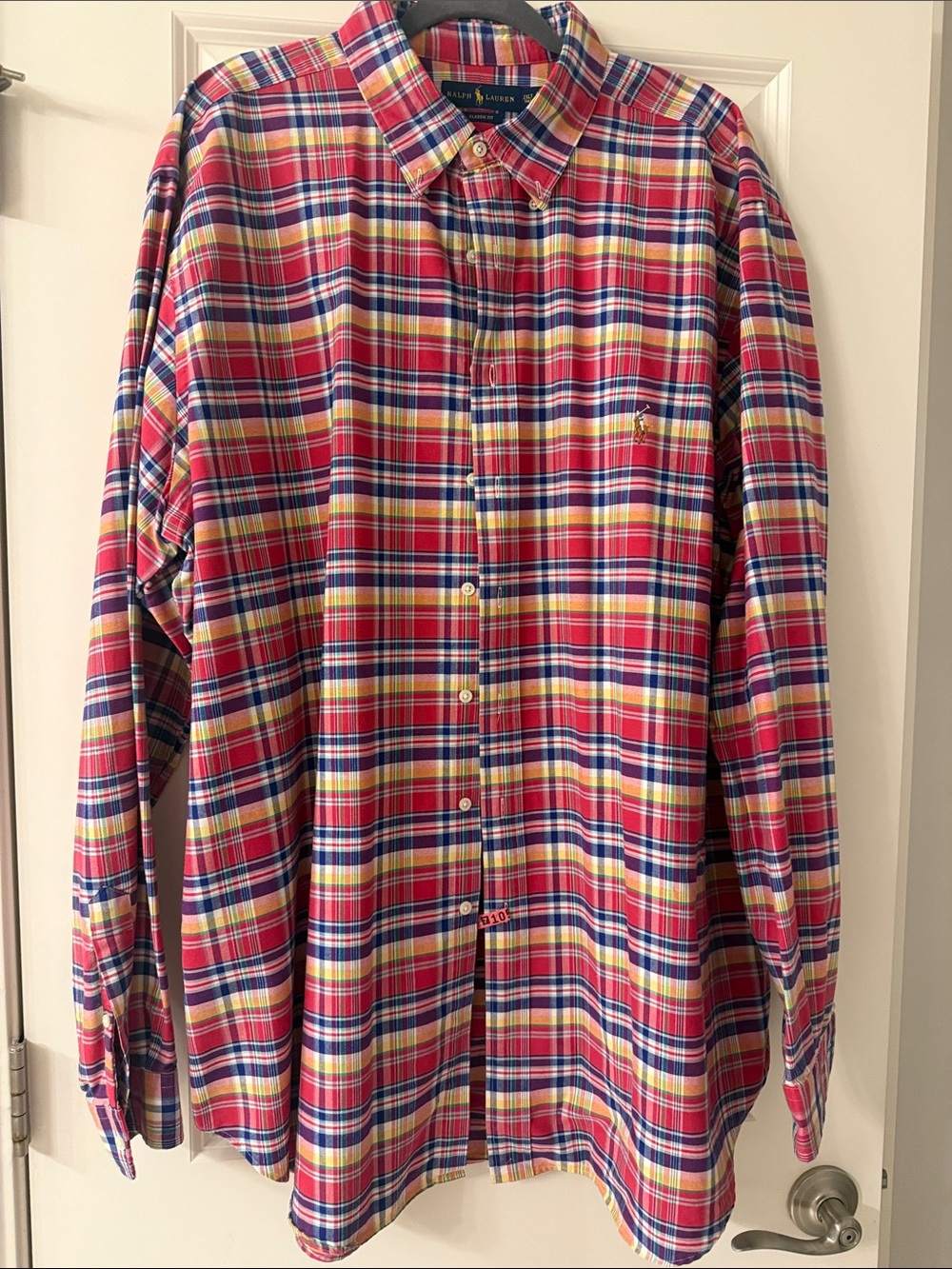 Polo by Ralph Lauren Red, Blue & Yellow Plaid Button-Down Shirt
